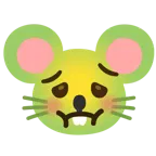 würgendes Gesicht + Mäusegesicht