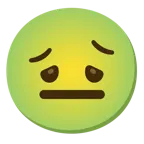 würgendes Gesicht + neutrales Gesicht