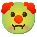 würgendes Gesicht + Clown-Gesicht