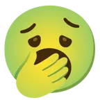 würgendes Gesicht + gähnendes Gesicht