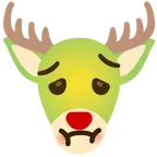 würgendes Gesicht + Hirsch
