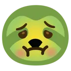 würgendes Gesicht + Faultier