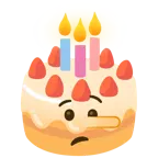 faccina bugiarda + torta di compleanno
