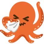 niesendes Gesicht + Oktopus