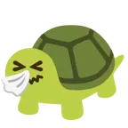 niesendes Gesicht + Schildkröte