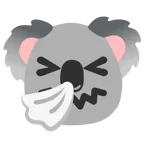 niesendes Gesicht + Koala