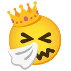 niesendes Gesicht + Krone