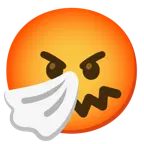 niesendes Gesicht + schmollendes Gesicht