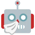 niesendes Gesicht + Roboter
