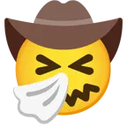 niesendes Gesicht + Gesicht mit Cowboyhut