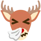 niesendes Gesicht + Hirsch