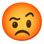 face with raised eyebrow + enraged face