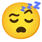 face with raised eyebrow + sleeping face