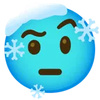 face with raised eyebrow + cold face