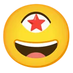 وجه بعينين على شكل نجمة + عين
