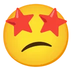 وجه بعينين على شكل نجمة + وجه حائر