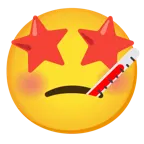 وجه بعينين على شكل نجمة + وجه مع ميزان للحرارة