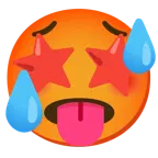 وجه بعينين على شكل نجمة + وجه حار