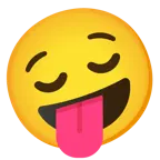 çılgın surat + rahatlamış yüz