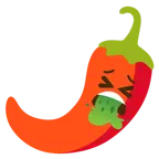 kotzendes Gesicht + Peperoni