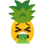 kotzendes Gesicht + Ananas