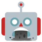 kotzendes Gesicht + Roboter