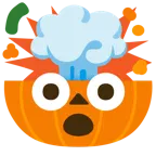 eksplodująca głowa + dynia na halloween