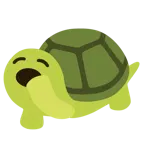 cara de bostezo + tortuga