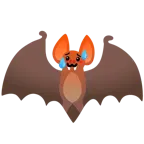 schwitzendes Gesicht + Fledermaus