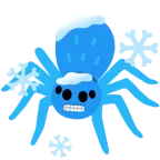 frierendes Gesicht + Spinne
