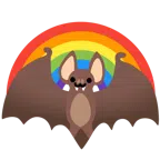Fledermaus + Regenbogen