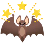 Fledermaus + funkelnder Stern