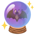 Fledermaus + Kristallkugel