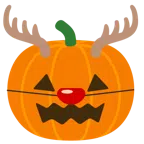 Hirsch + Halloweenkürbis