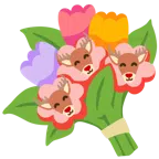 Hirsch + Blumenstrauß