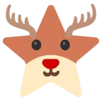 Hirsch + weißer mittelgroßer Stern
