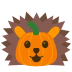 Igel + Halloweenkürbis