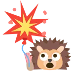 Igel + Luftballon