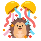 Igel + Konfettiball