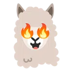Lama + Feuer