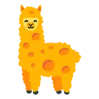Lama + Käsestück