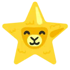Lama + weißer mittelgroßer Stern