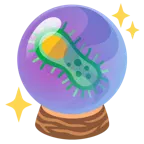 microbio + bola de cristal
