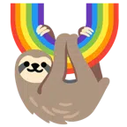 Faultier + Regenbogen