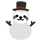Faultier + Schneemann ohne Schneeflocken