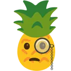 face with monocle + pineapple