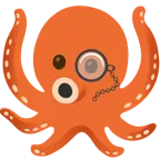 face with monocle + octopus