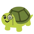 face with monocle + turtle
