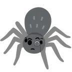 face with monocle + spider