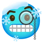 face with monocle + cold face